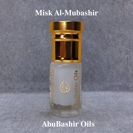 Misk Al-Mubashir musk oil bottle with white musk and creamy scent