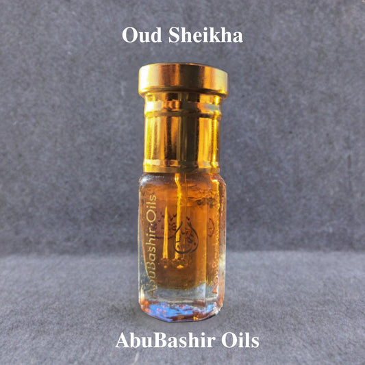 Oud Sheikha luxury fragrance with refined oud and soft florals