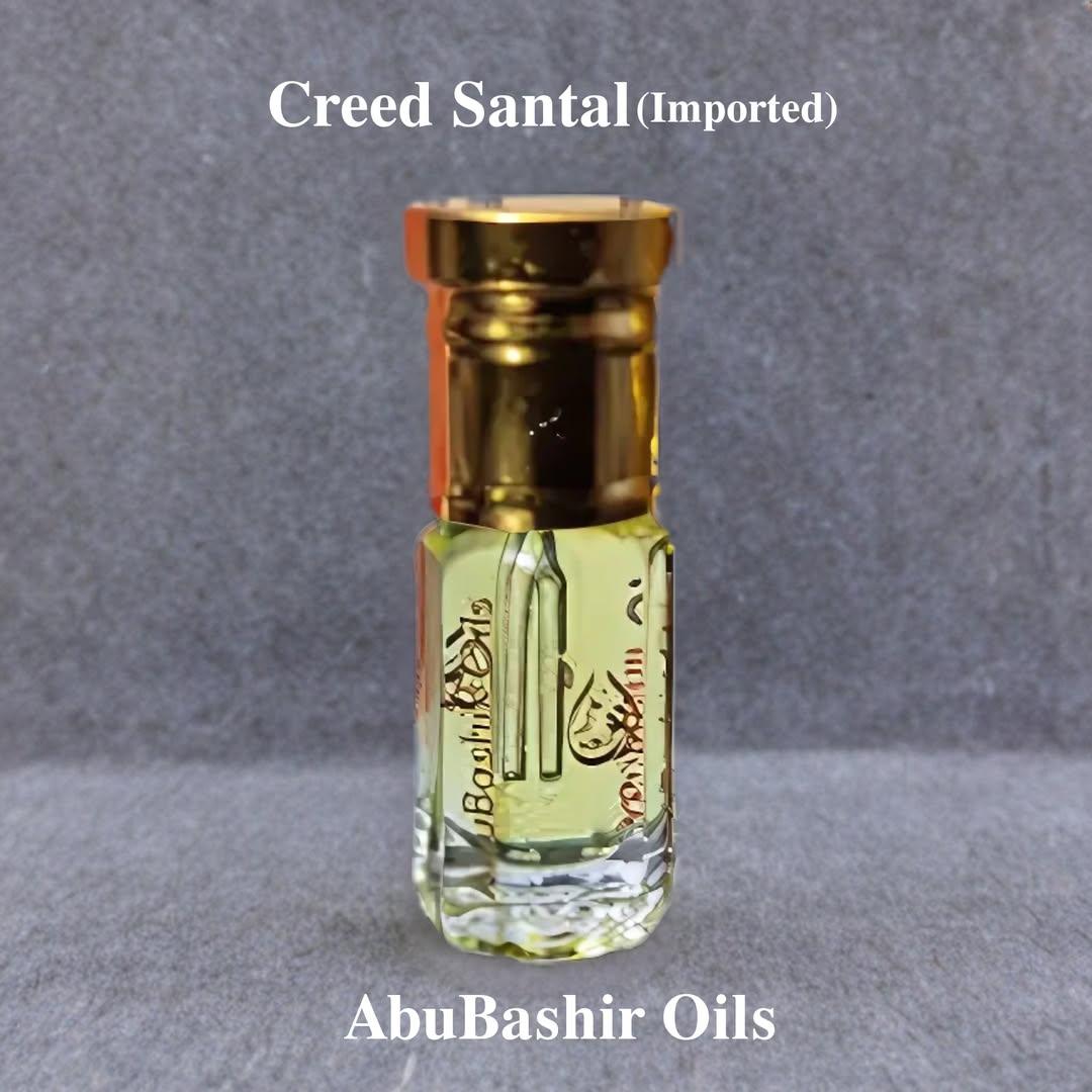 Creed Santal Imported fragrance oil by AbuBashir Oils with citrus, amber, and warm spices, alcohol-free perfume